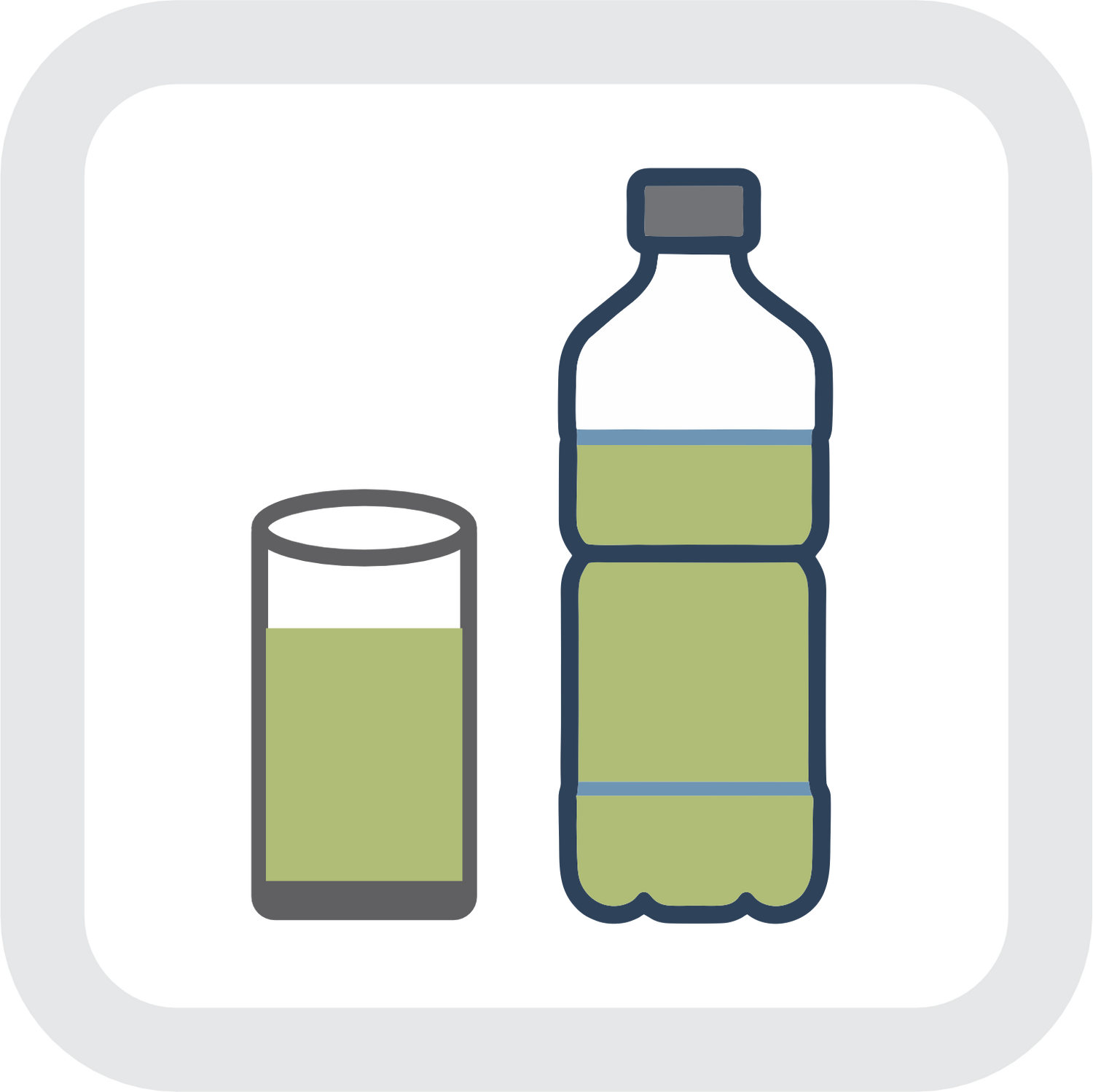 Drink bottle and cup