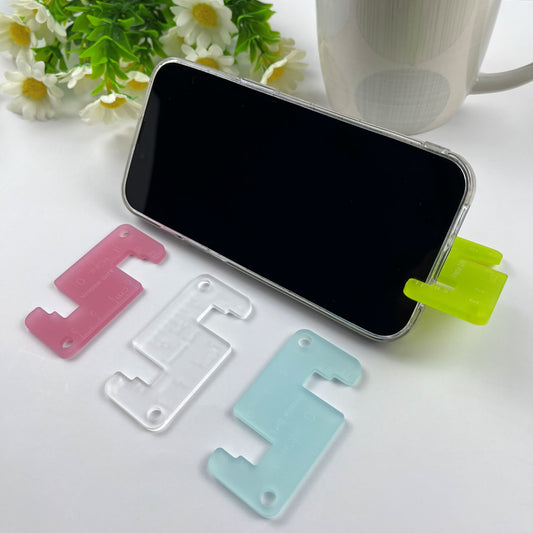 portable phone stand holder with mini ruler 3mm acrylic
