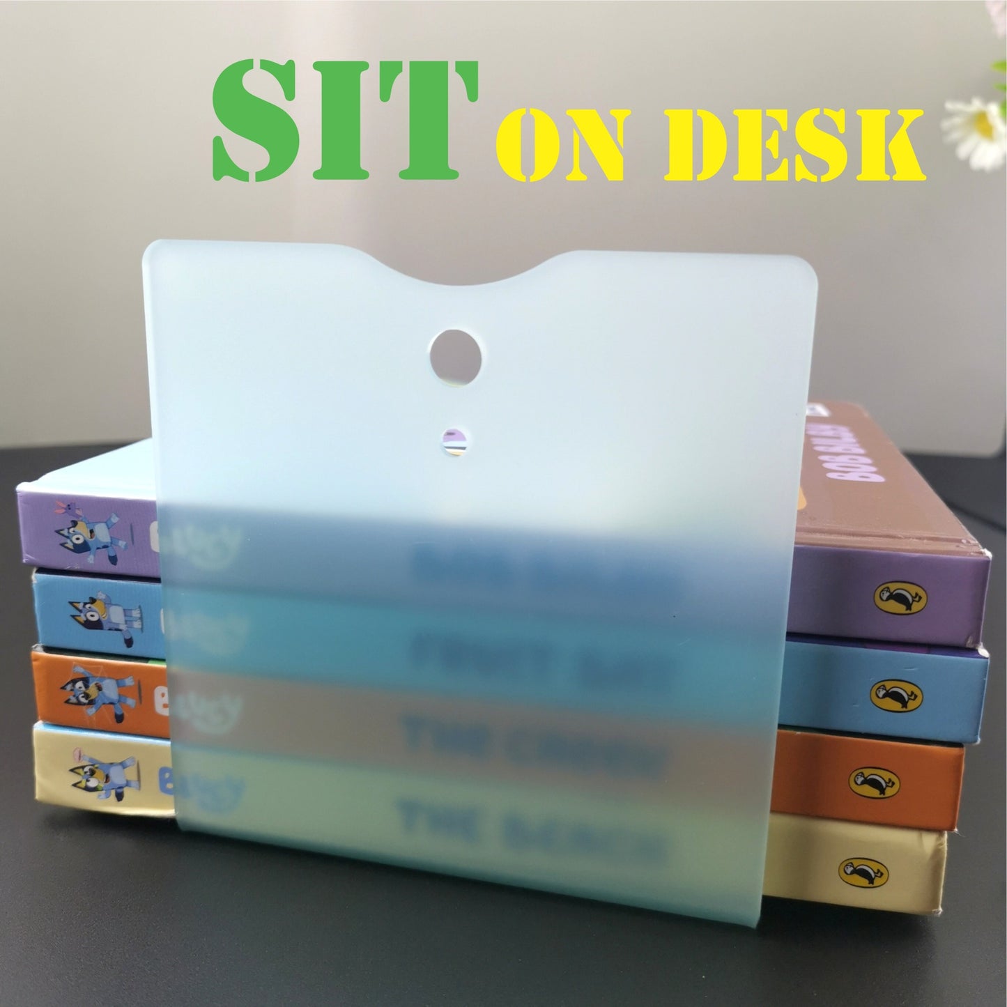 Bookshelf book divider organizer | Acrylic desk book holder