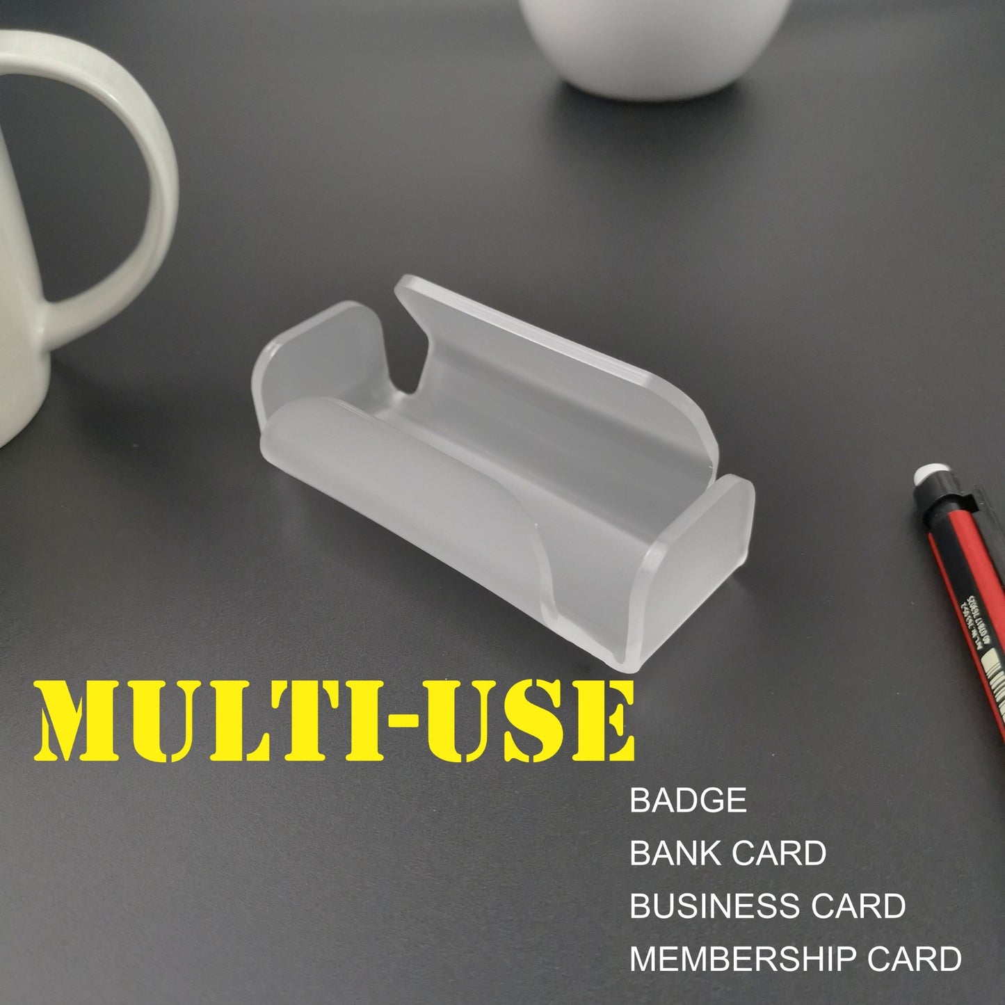 Business cards holder | 3mm clear acrylic card stand