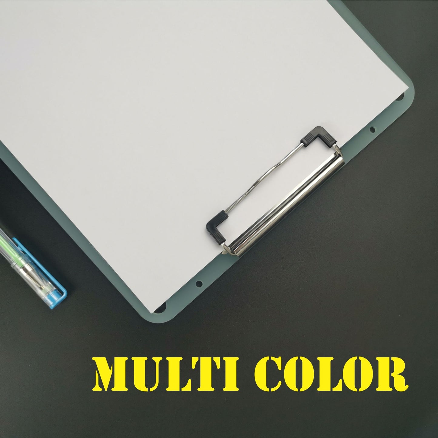 A4 acrylic clipboard, 3mm clear green and pink acrylic
